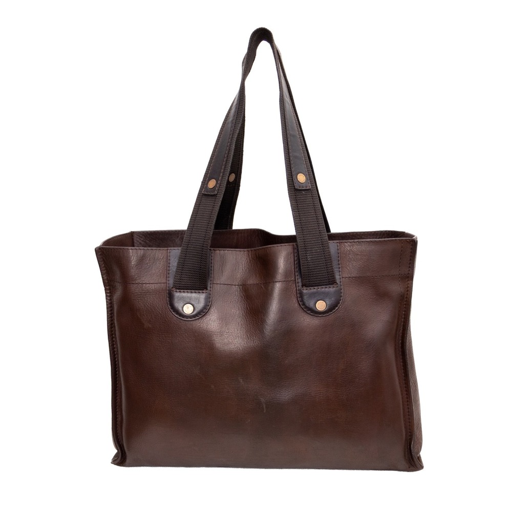 Louis Vuitton Utah Mohicon Tote Bag Dark Brown Leather Shoulder Bag Large France - Picture 2 of 15